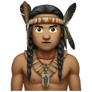 warlike native sticker