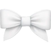 White bow sticker