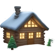 Cosy Christmas cabin  sticker
