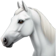 White horse sticker