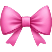Pink bow sticker