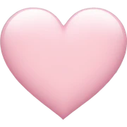 light pink heart sticker