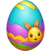 Easter egg sticker