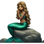 Sad mermaid  sticker