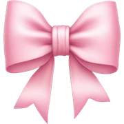 cute light pink bow sticker