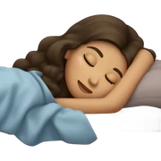 Brunette girl sleepin sticker