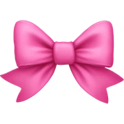 pink bow sticker