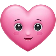 Pink heart sticker