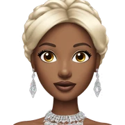 glamorous black barbie  sticker
