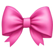 pink bow sticker