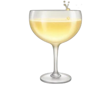 champagne in champagne saucer sticker