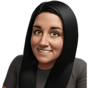 smiling girl with black hair sticker