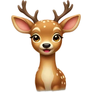 Cute deer sticker