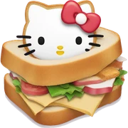 Hello kitty sandwich  sticker