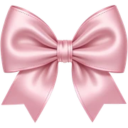 Light pink bow sticker