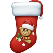 christmas stocking sticker