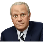 old man in formal attire sticker