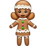 Girly gingerbread cookie sticker