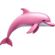 Pink dolphin  sticker