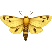 golden sun moth sticker