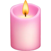 light pink candle sticker