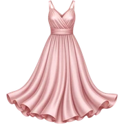 Silk pale pink dress sticker