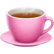 a pink cup of tea  sticker