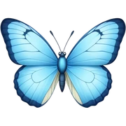 Light blue butterfly sticker