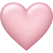 Pastel pink heart sticker