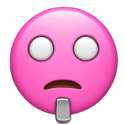 Pink pin sticker