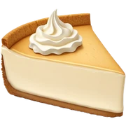 A peace of cream cheesecake  sticker