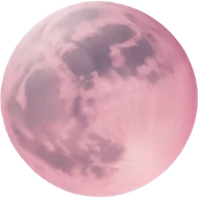 pastel pink moon sticker