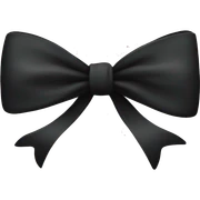 black bow sticker