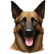 Belgian shepherd dog sticker