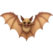 brown flower bat sticker