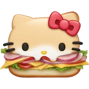 Hello kitty sandwich  sticker