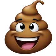 laughing poop sticker