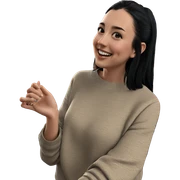 smiling girl with black hair sticker