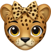 Cheetah bow sticker