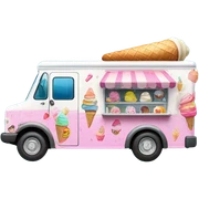 Ice cream truck sticker