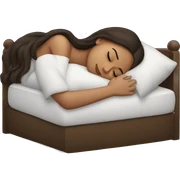 Brunette girl sleeping sticker
