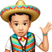 Fiestero with Sombrero sticker