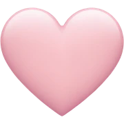 light pink heart sticker