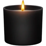 black luxury candle sticker