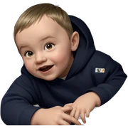 realistic portrait of a boy sticker