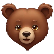 bear heart sticker
