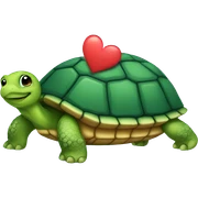 Turtle in love sticker