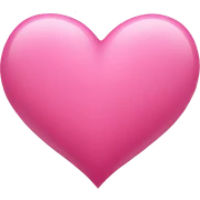 Pink heart sticker