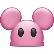 Pink mickey mouse ears sticker