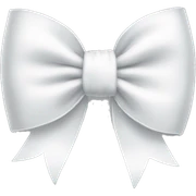 white bow sticker